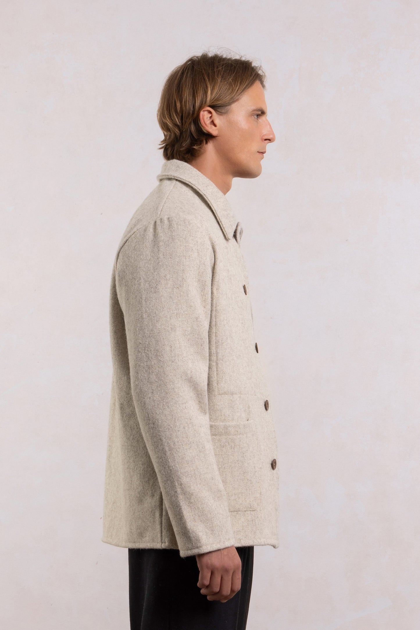 Work Jacket - Cream Wool