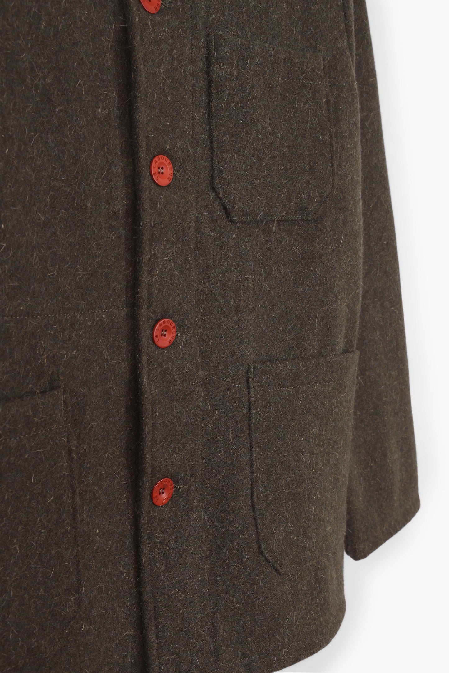 Work jacket in wool - Khaki