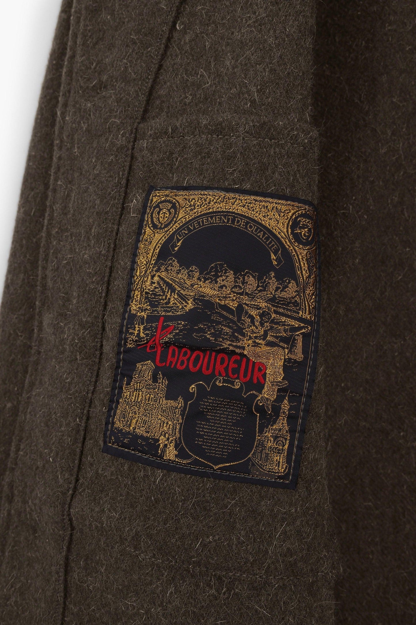 Veste de travail en laine - Kaki