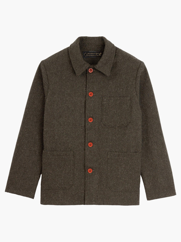Veste de travail en laine - Kaki