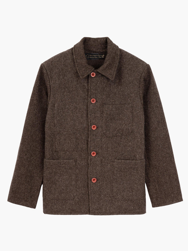 Veste de travail en laine - Marron