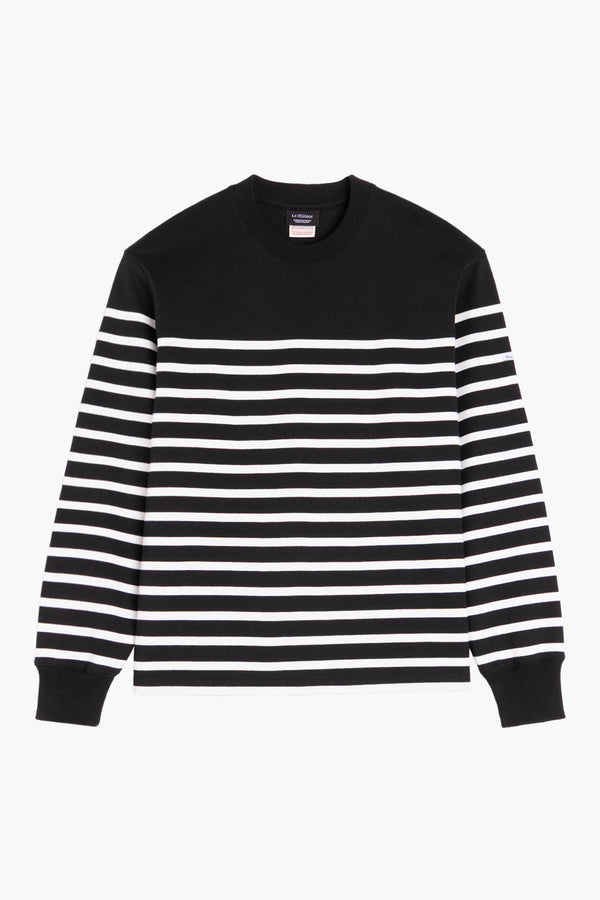 Heavyweight "marinière" Sweatshirt - Black