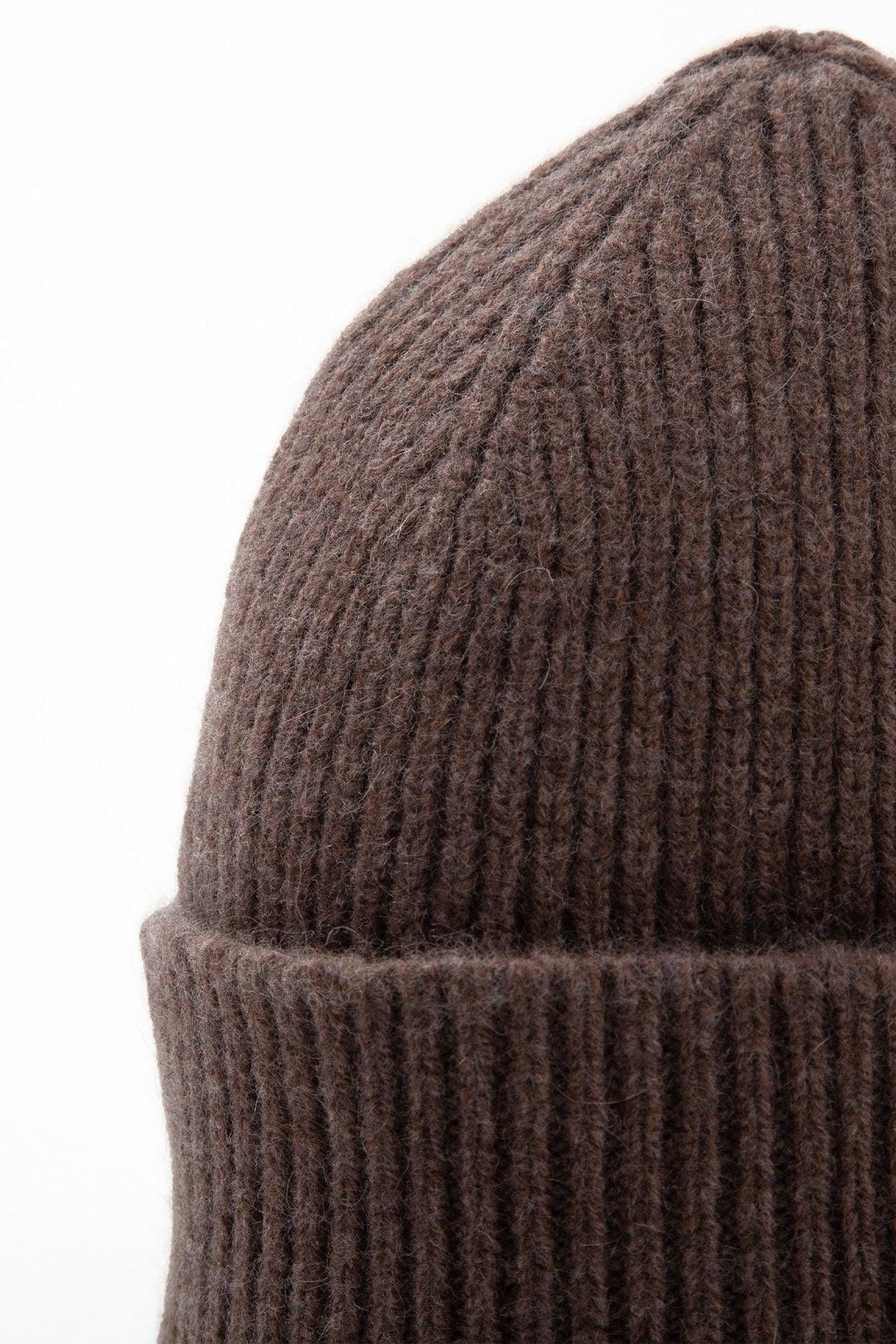 Wool Beanie - Brown