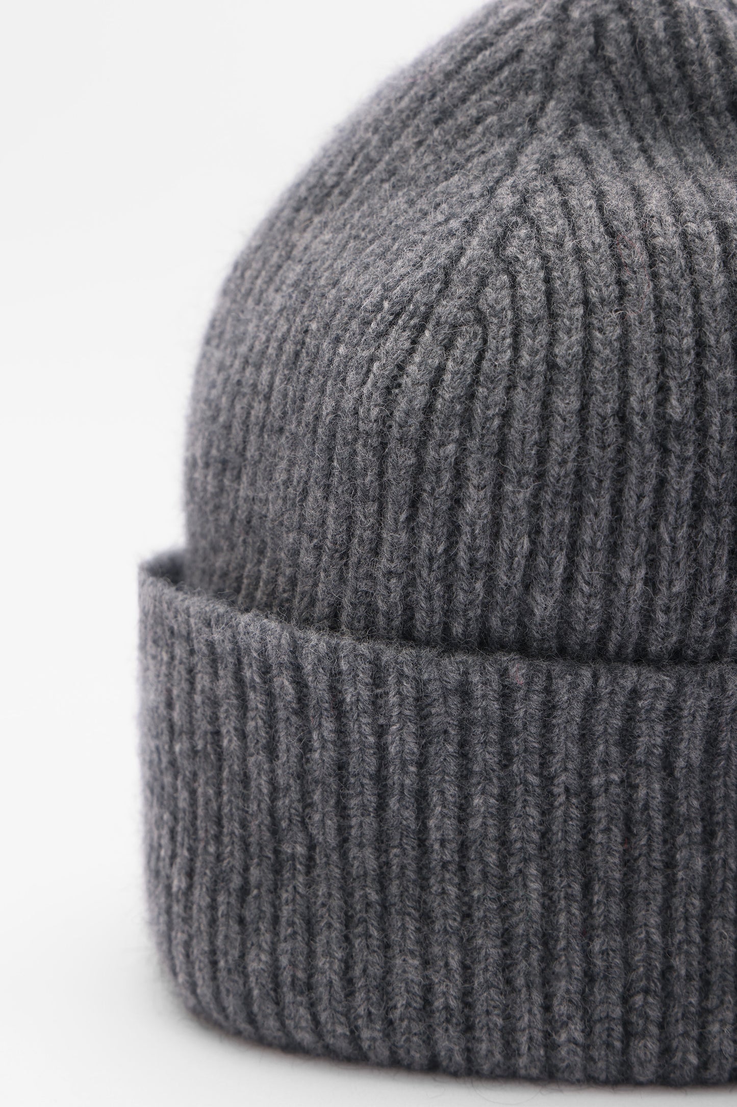 Wool Beanie - Heather gray