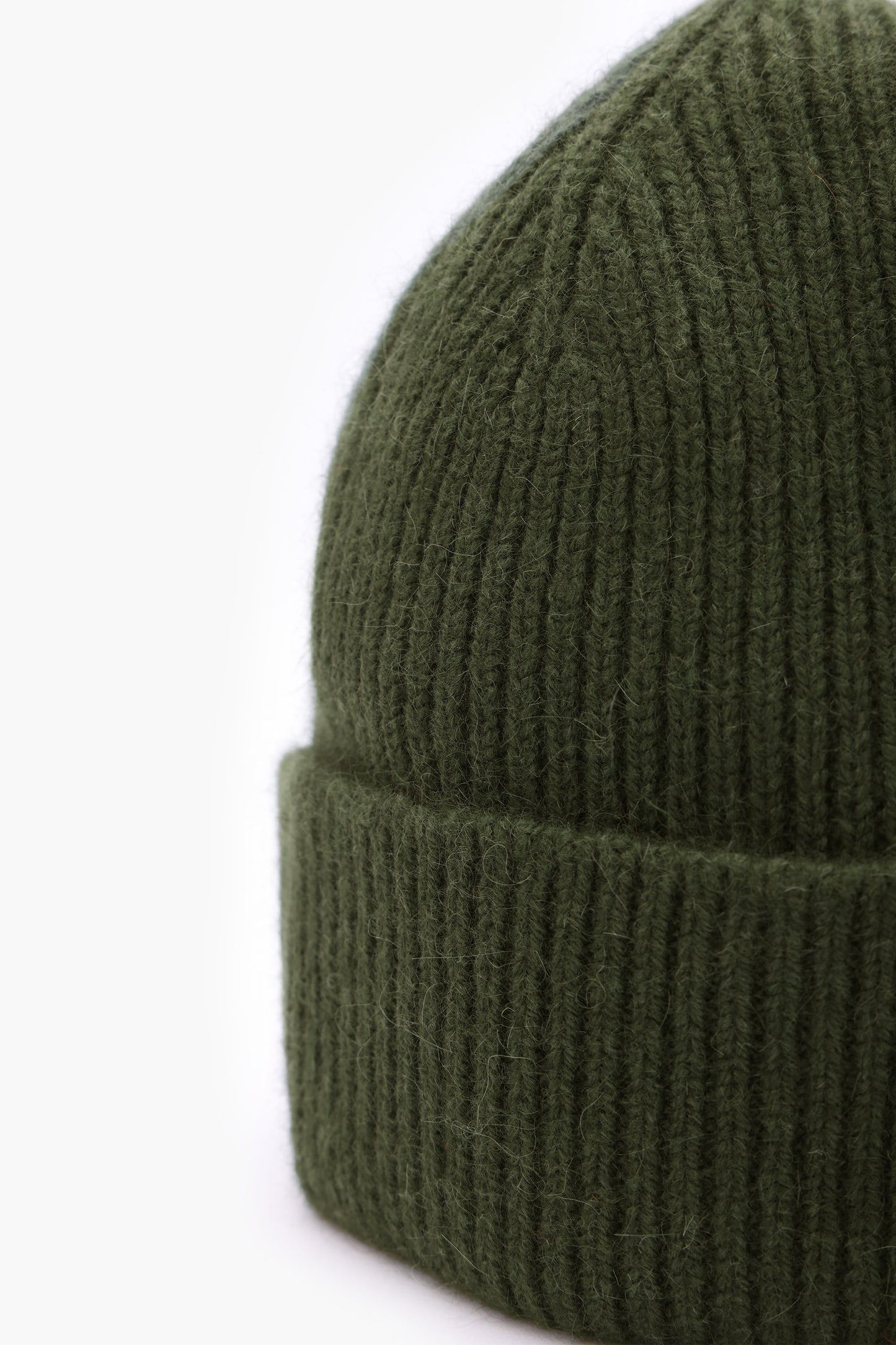 Wool Beanie - Dark Green