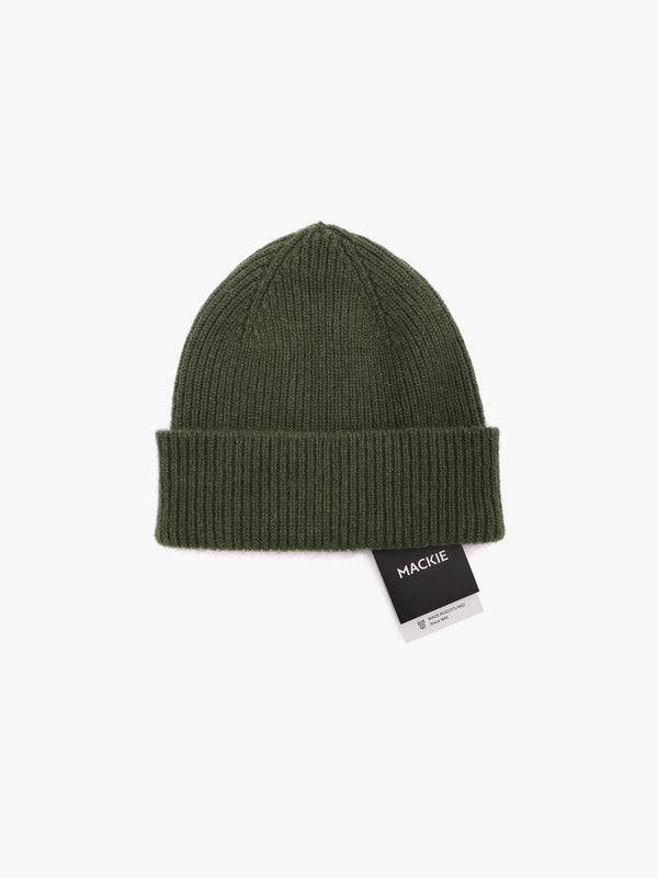 Bonnet en laine - Vert foncé