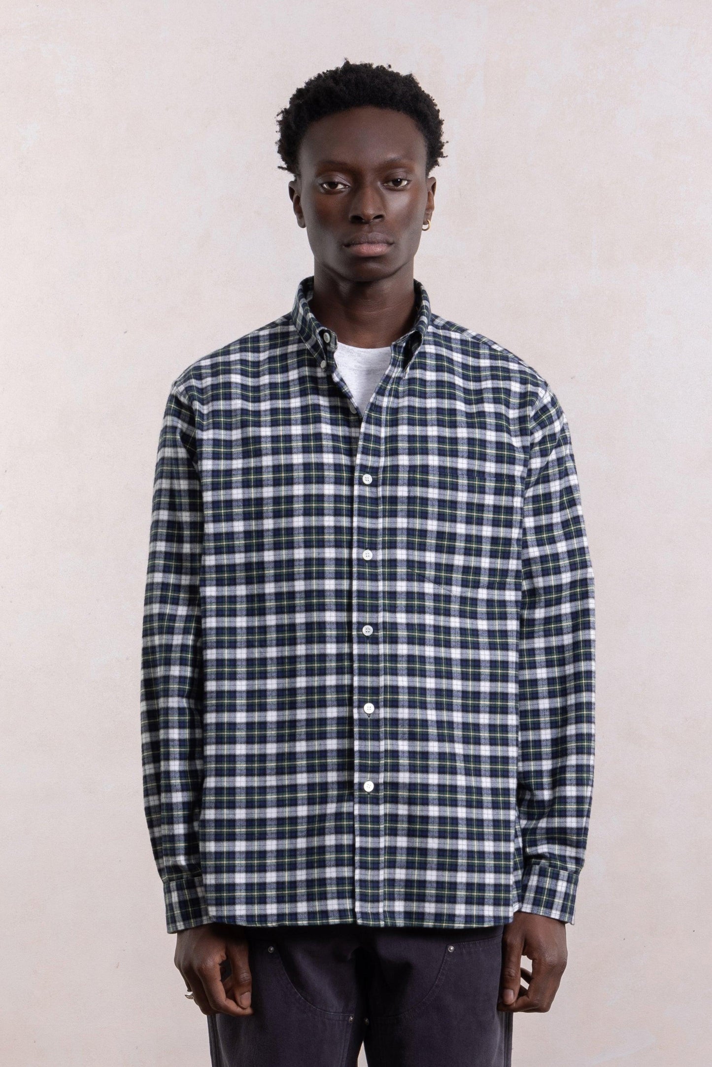 Dad’s shirt - Brushed Cotton Twill Plaid