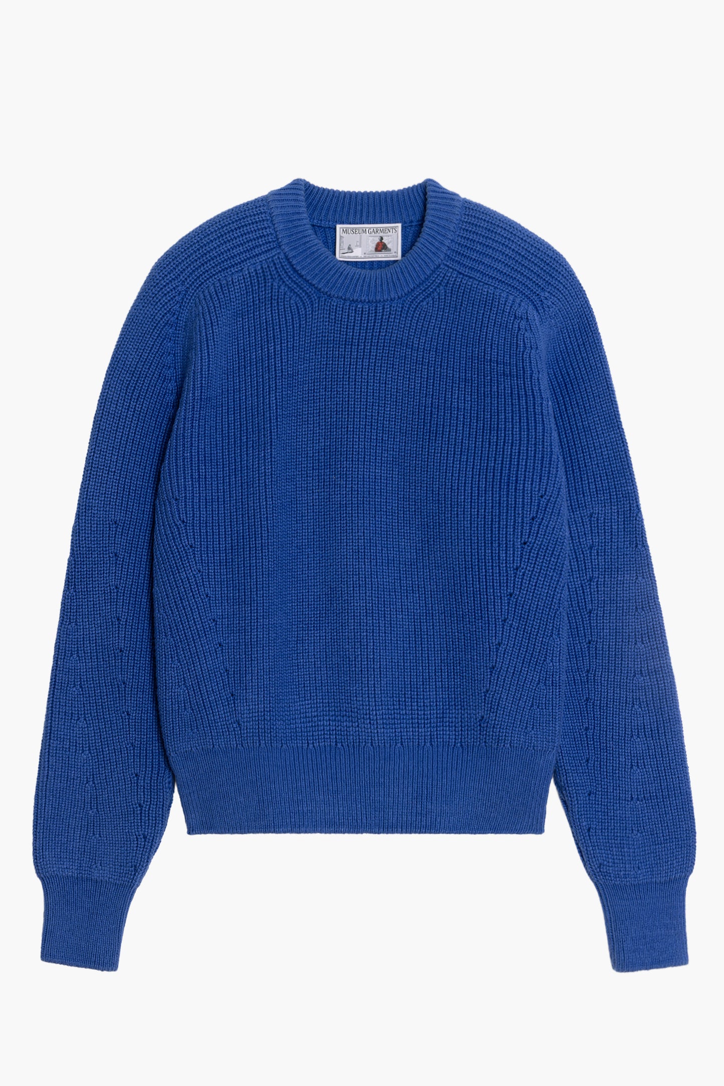 Ribbed Boxy Sweater - Blue