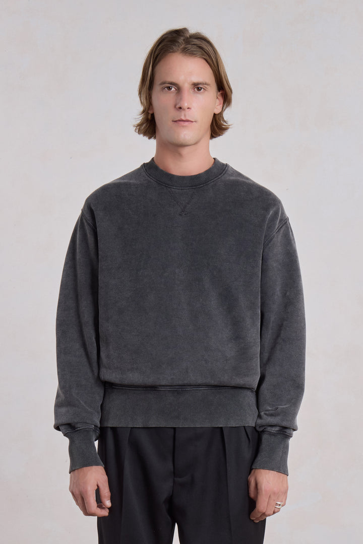 Athletic Sweatshirt - Faded Black