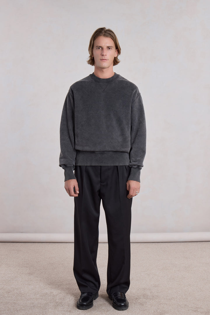 Athletic Sweatshirt - Faded Black