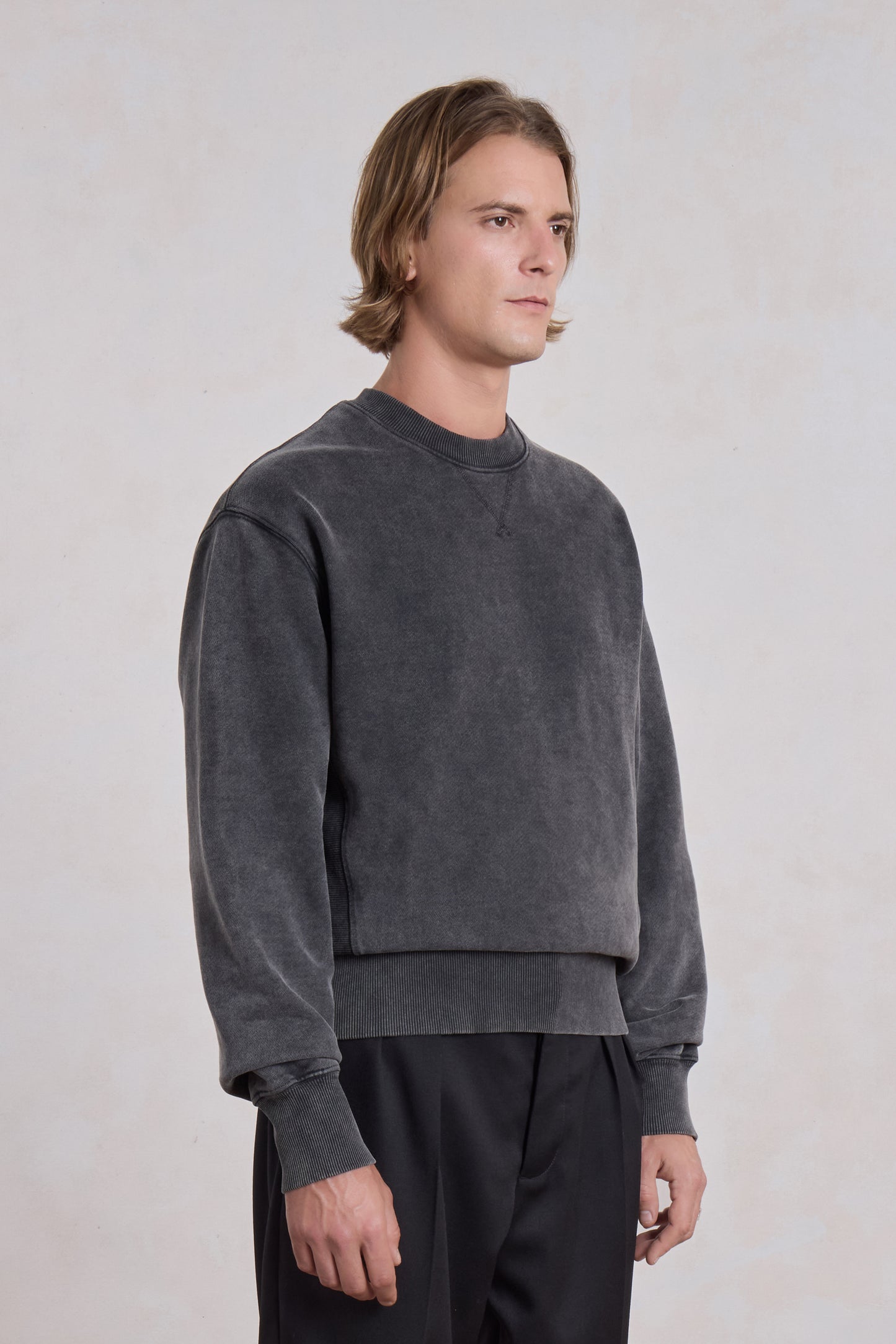 Athletic Sweatshirt - Faded Black