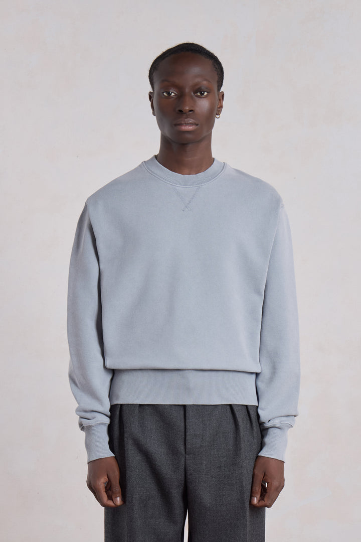 Athletic Sweatshirt - Faded Blue