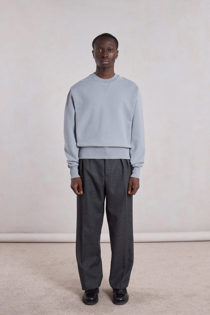 Athletic Sweatshirt - Faded Blue