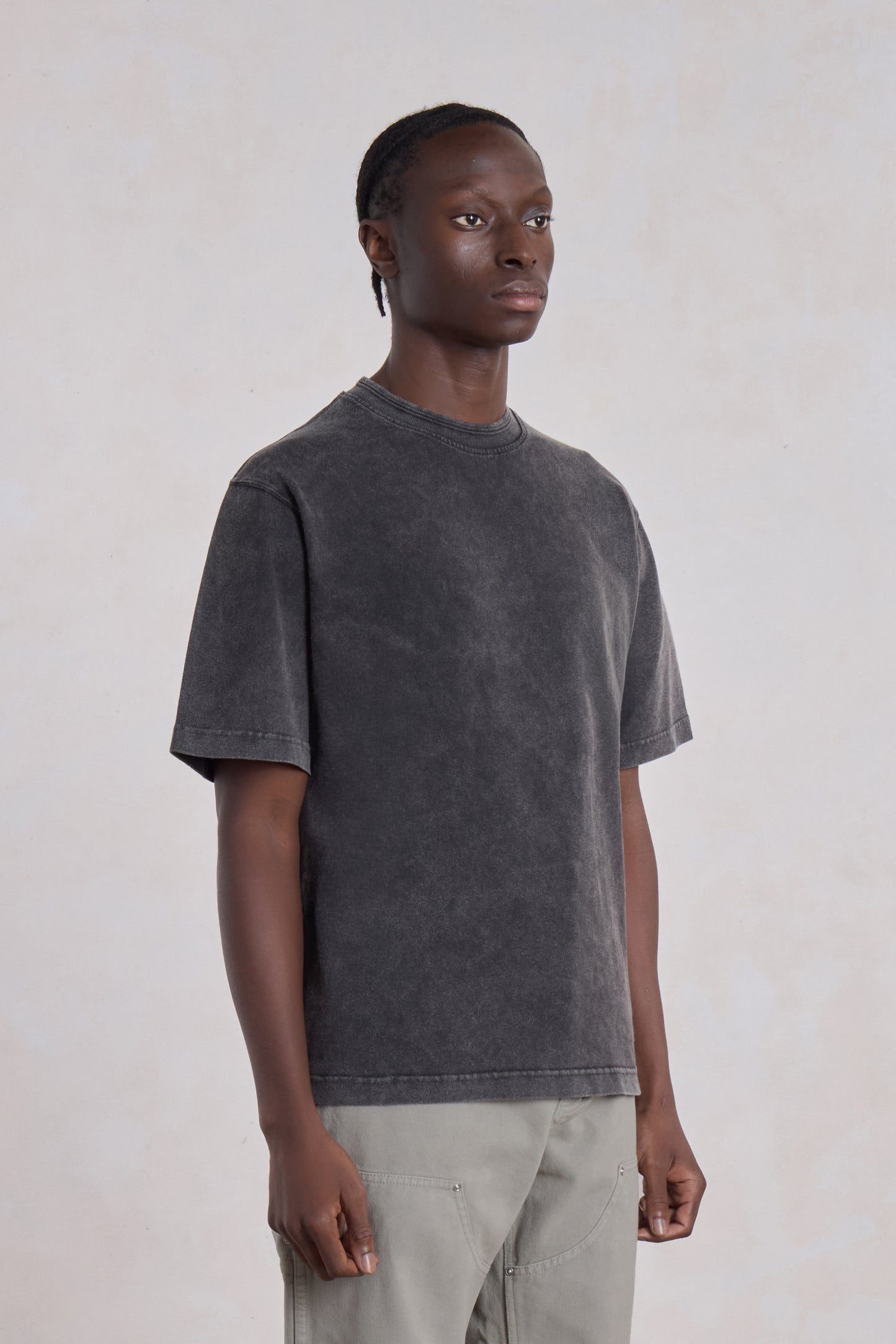 Athletic T-shirt Faded Black