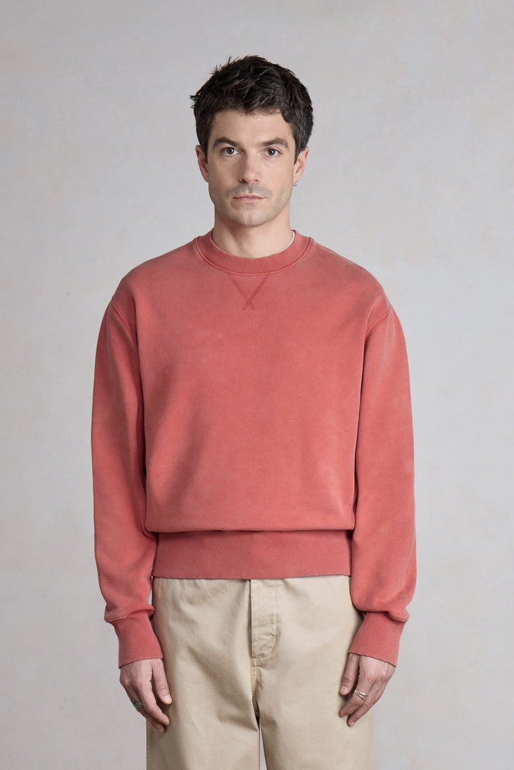 Athletic Sweatshirt - Faded Red