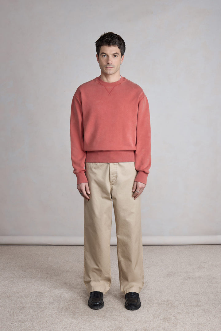 Athletic Sweatshirt - Faded Red
