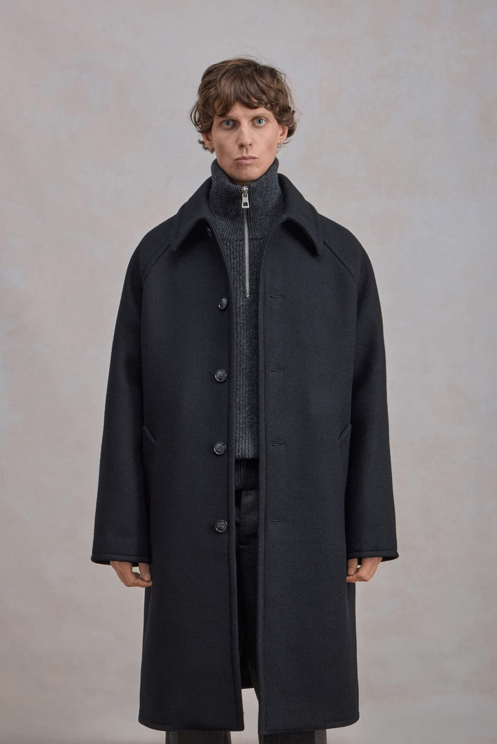 Manteau Car Coat Raglan - Noir