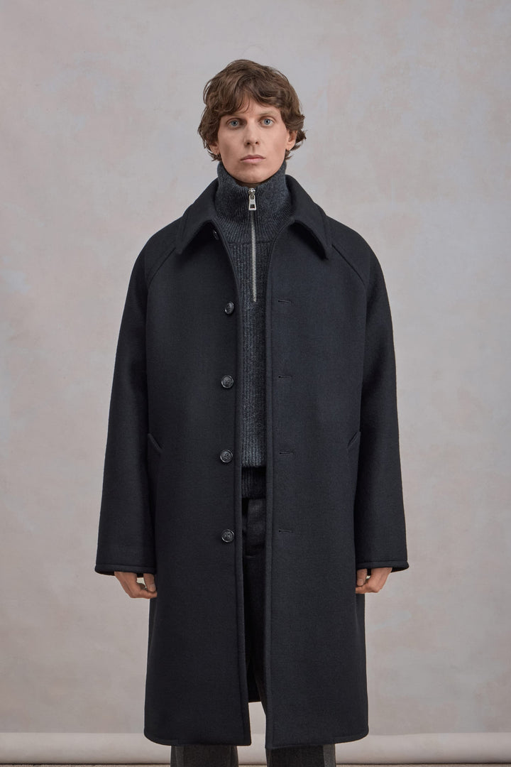 Manteau Car Coat Raglan - Noir