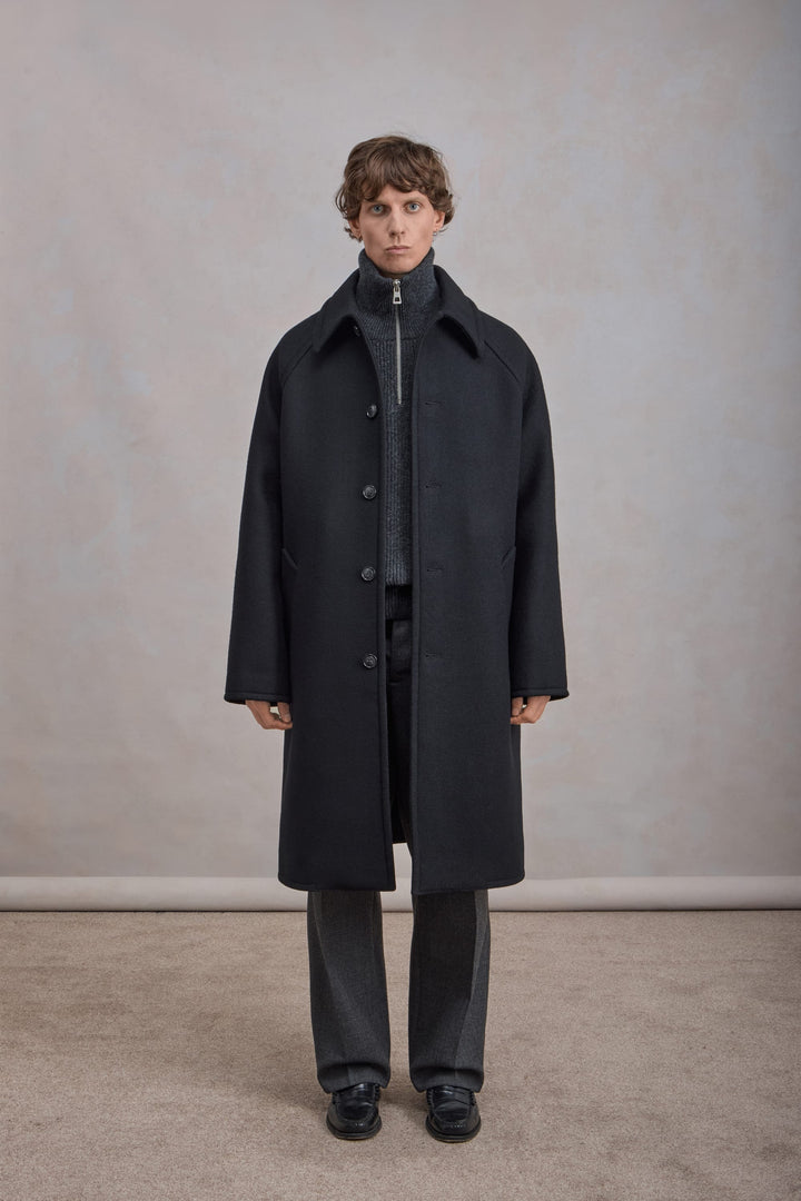 Manteau Car Coat Raglan - Noir