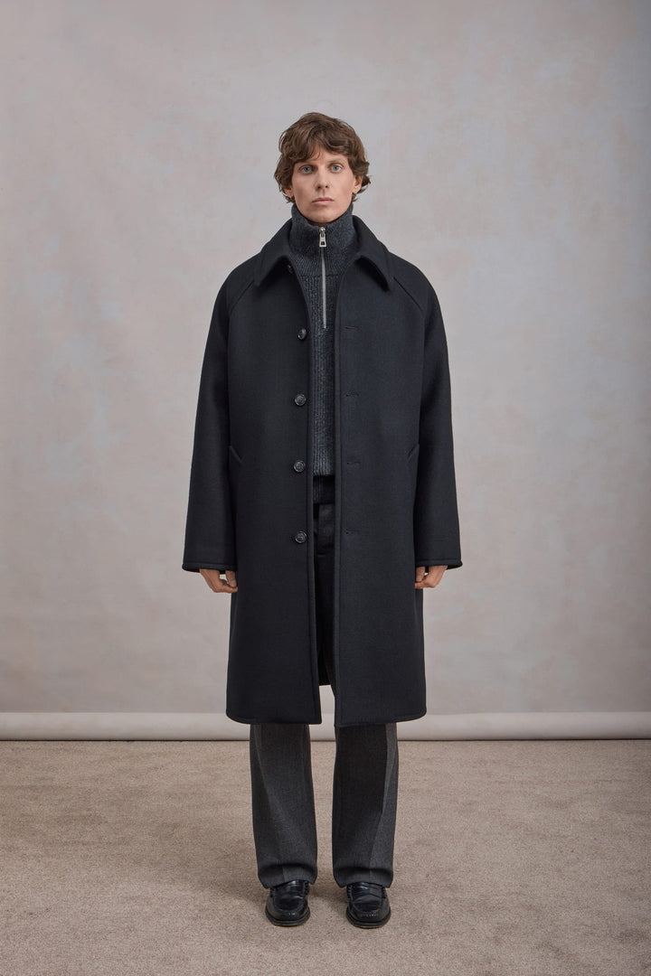 Manteau Car Coat Raglan - Noir