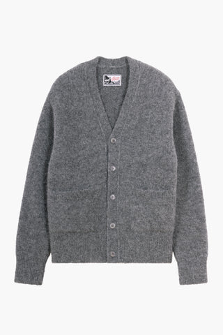 Alpaca cardigan - Gris anthracite
