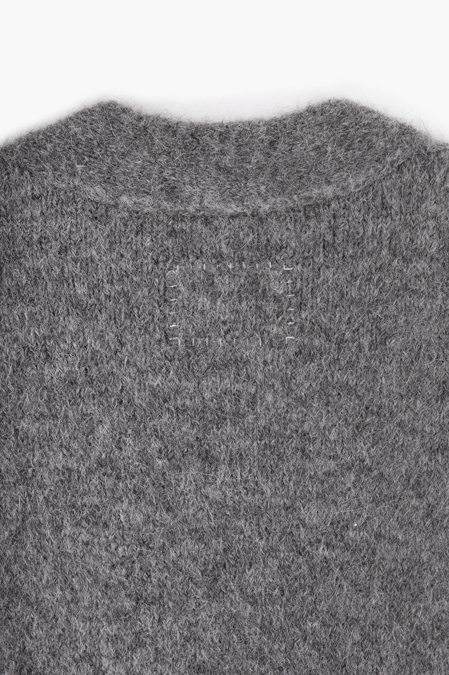 Alpaca cardigan - Charcoal gray