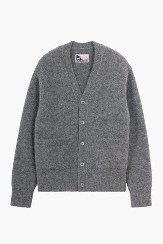 Alpaca cardigan - Gris anthracite