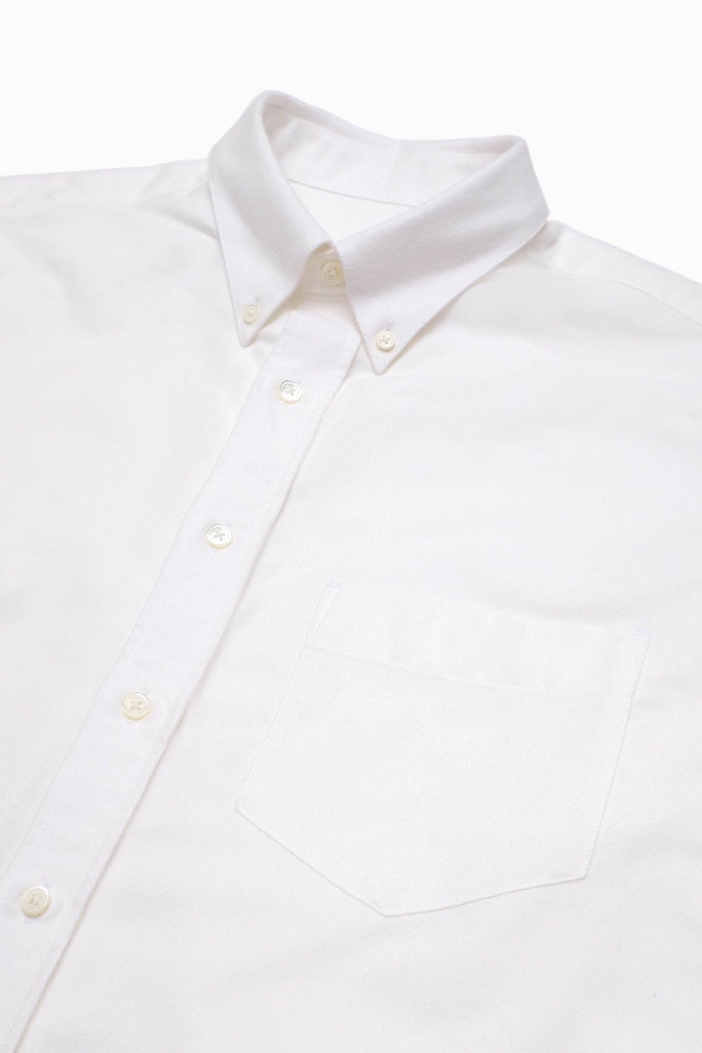 Brushed Oxford Button-Down Shirt - Off-white