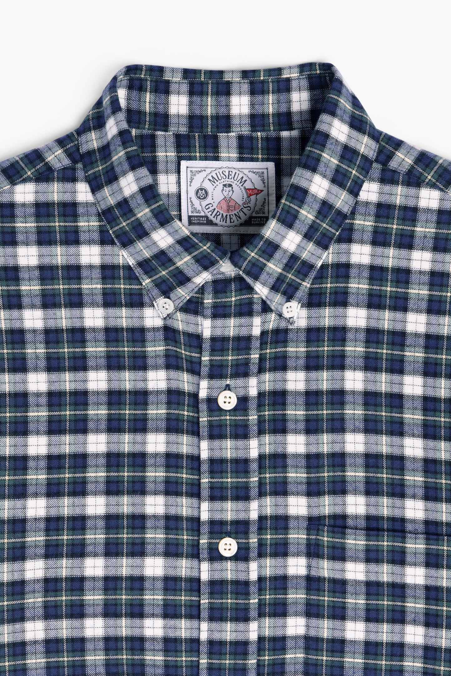 Dad’s shirt - Brushed Cotton Twill Plaid