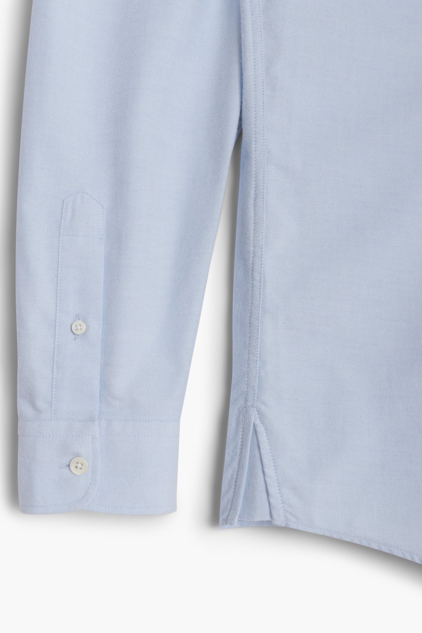 Brushed Oxford Button-Down Shirt - Light Blue