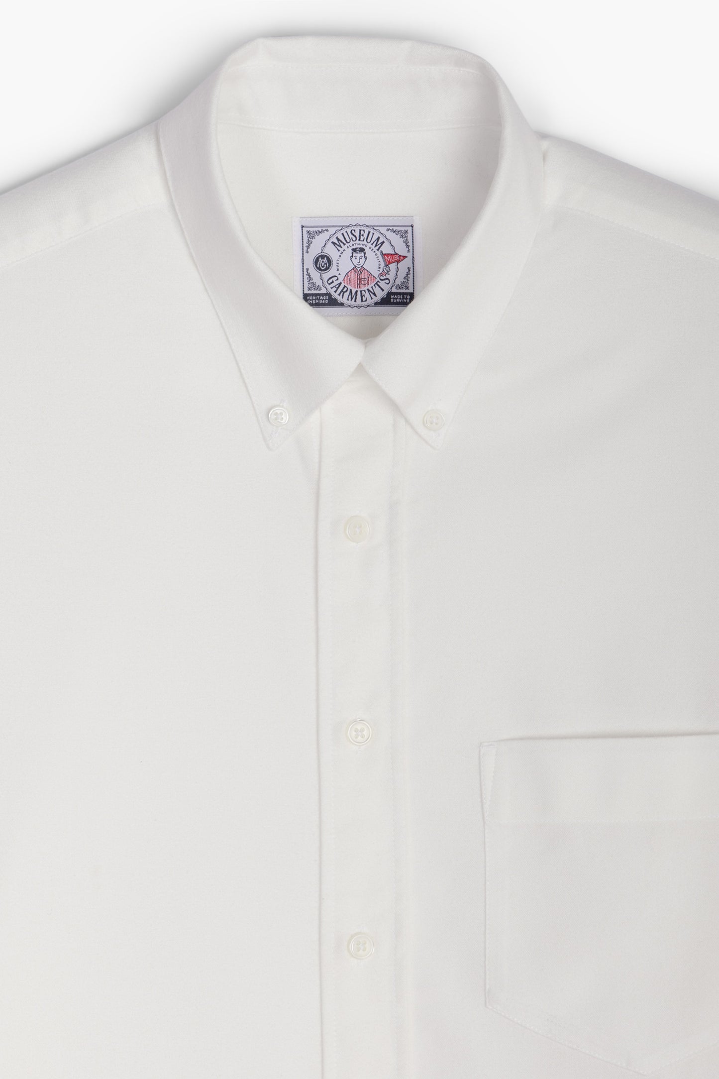 Chemise Button-Down - Oxford Brossé Off-white