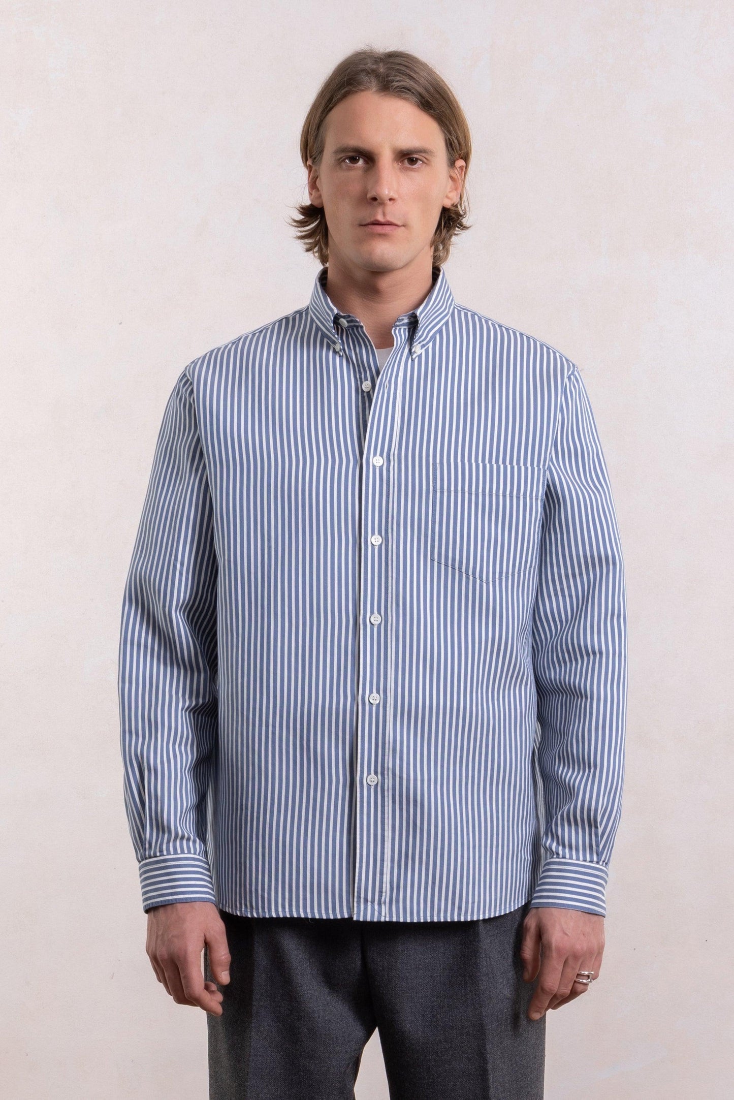 Dad’s Shirt - Silk/Cotton Stripes