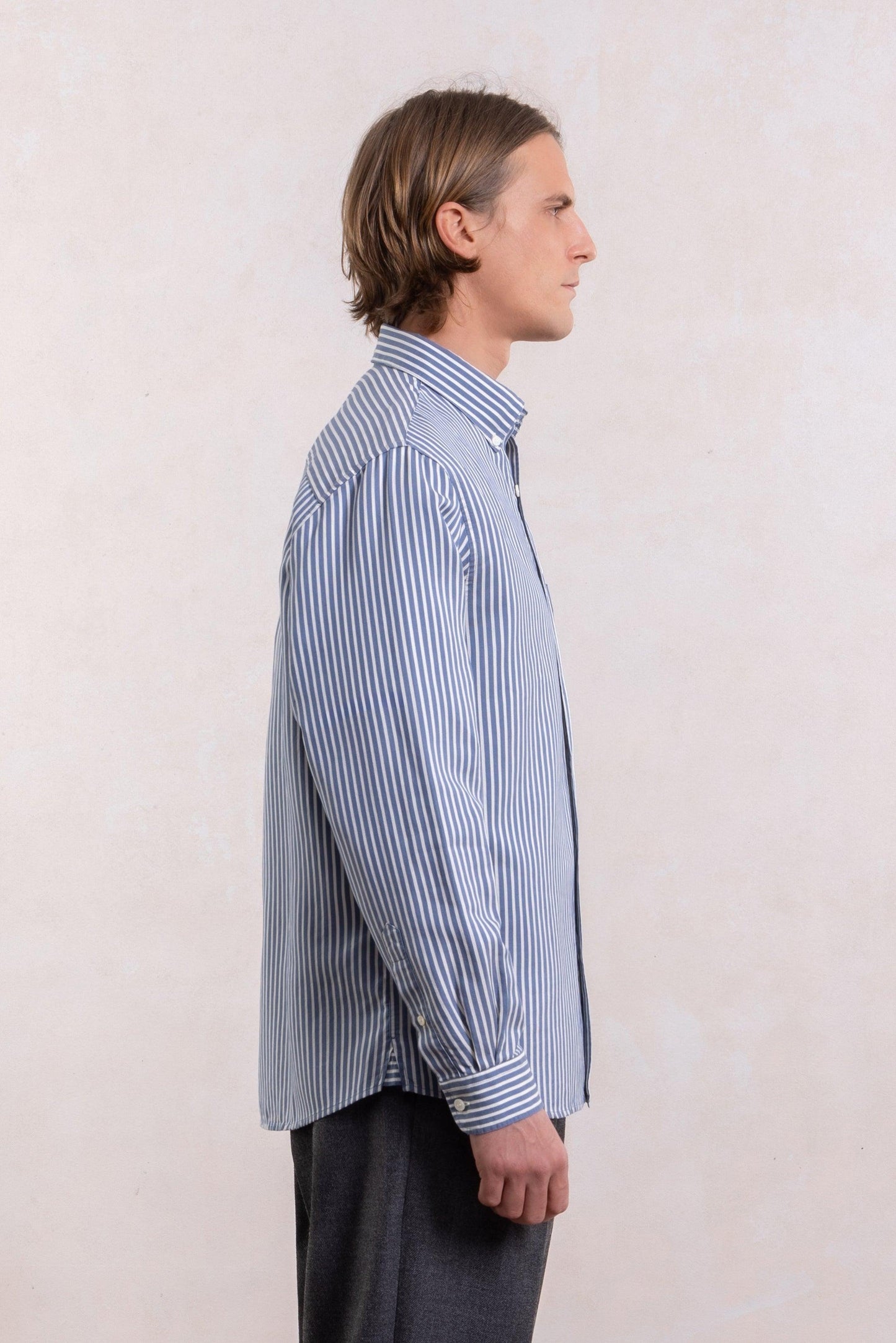 Dad’s Shirt - Silk/Cotton Stripes