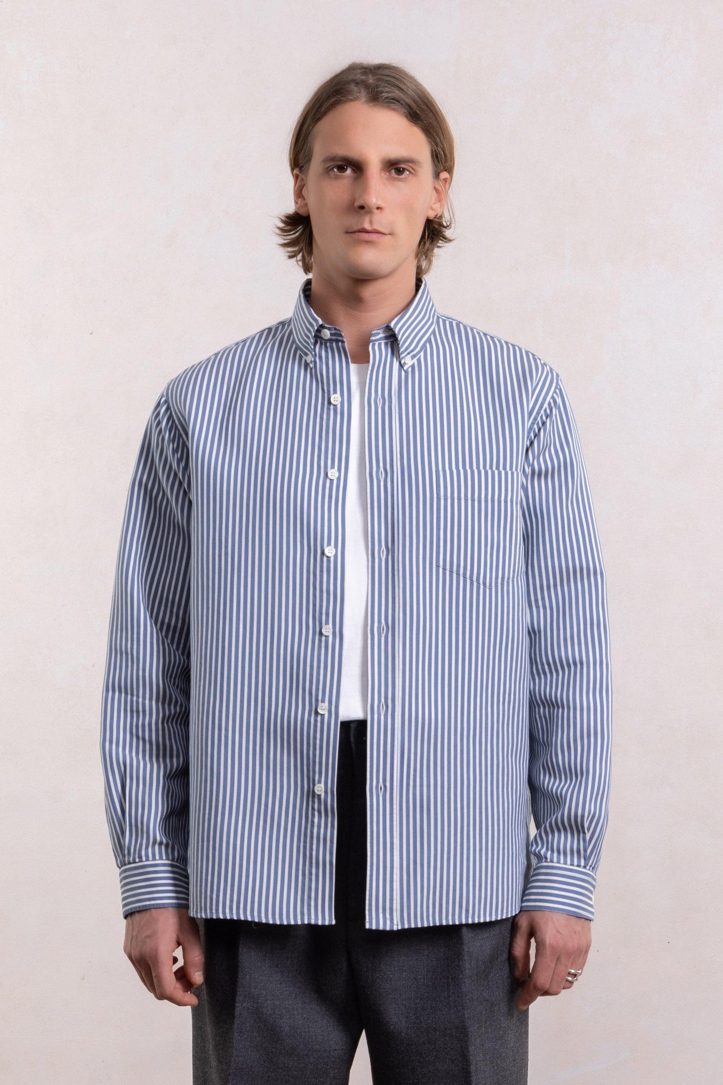 Dad’s Shirt - Silk/Cotton Stripes