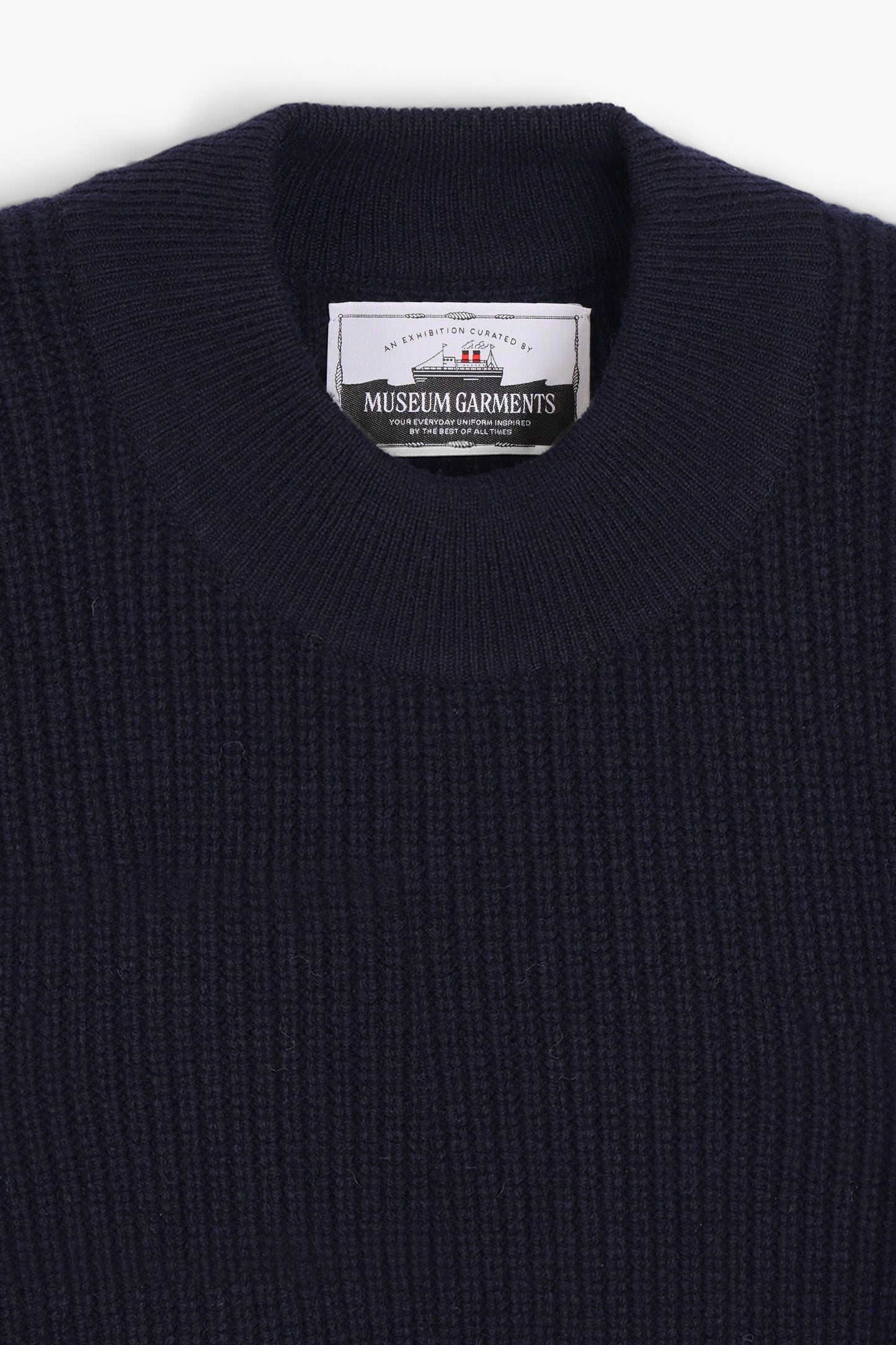 Lambswool Deck Sweater - Navy