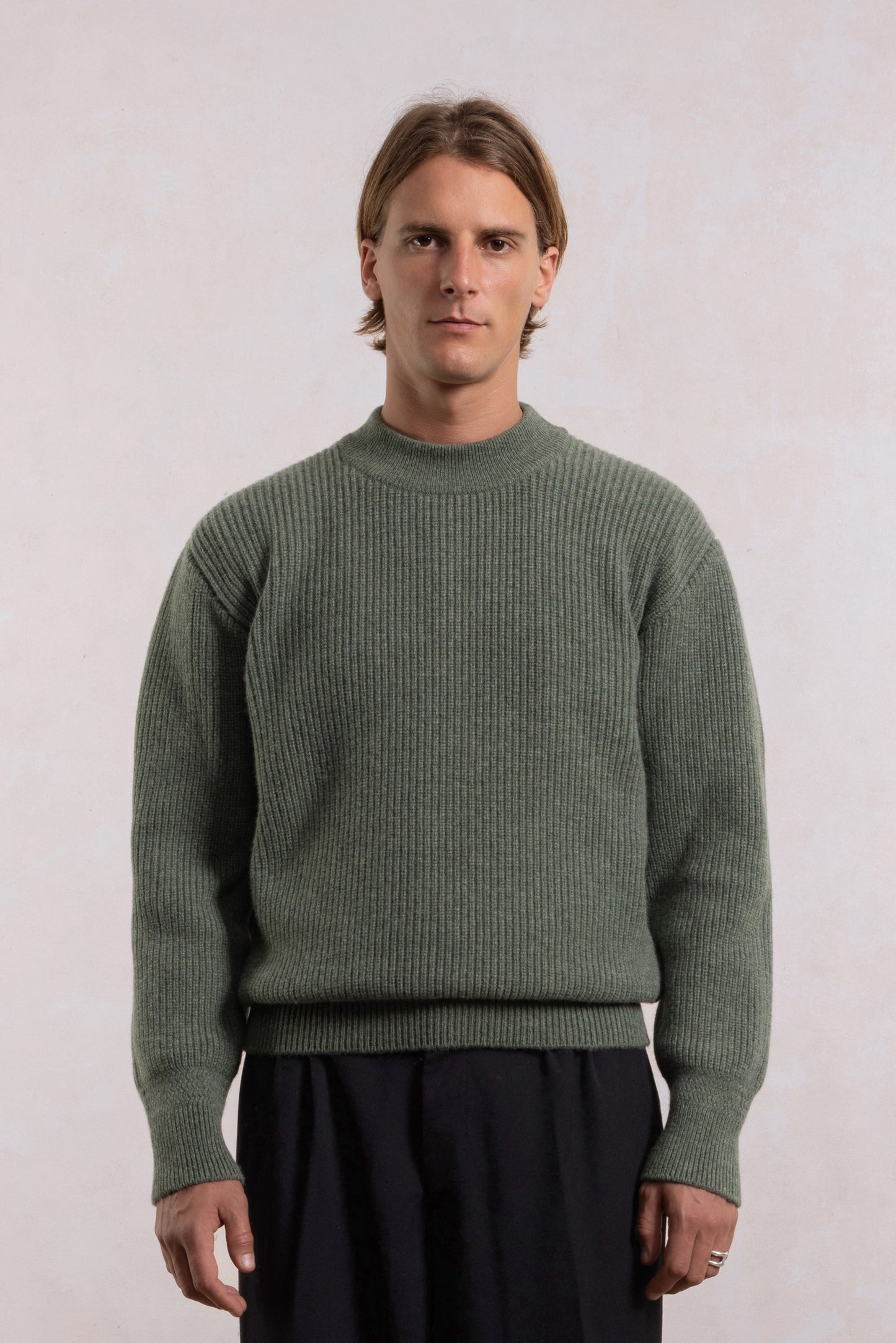 Lambswool Deck Sweater - Sage