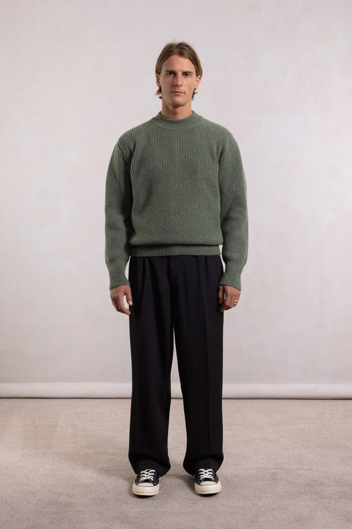 Lambswool Deck Sweater - Sage