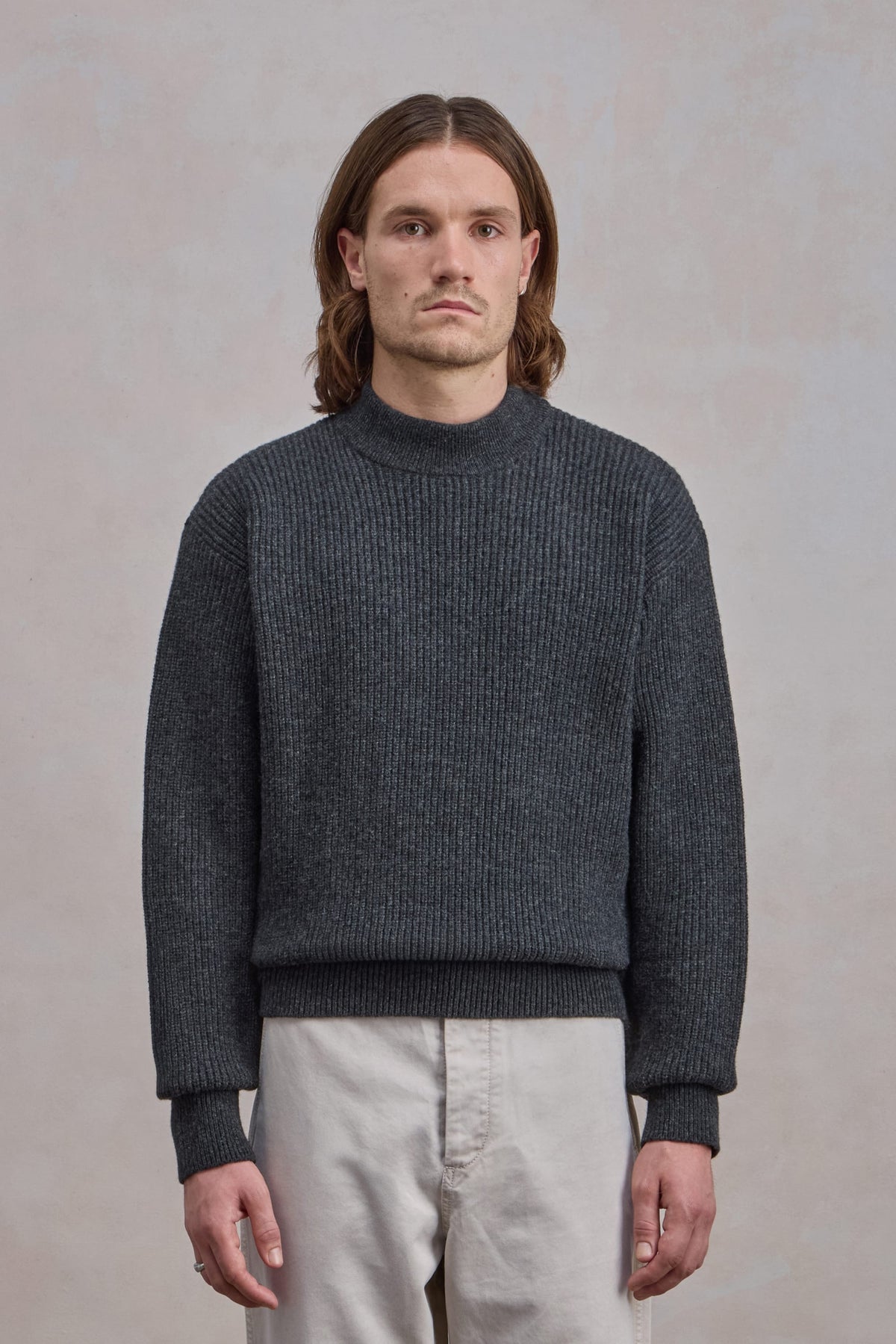 Deck Sweater - Lambswool Charcoal