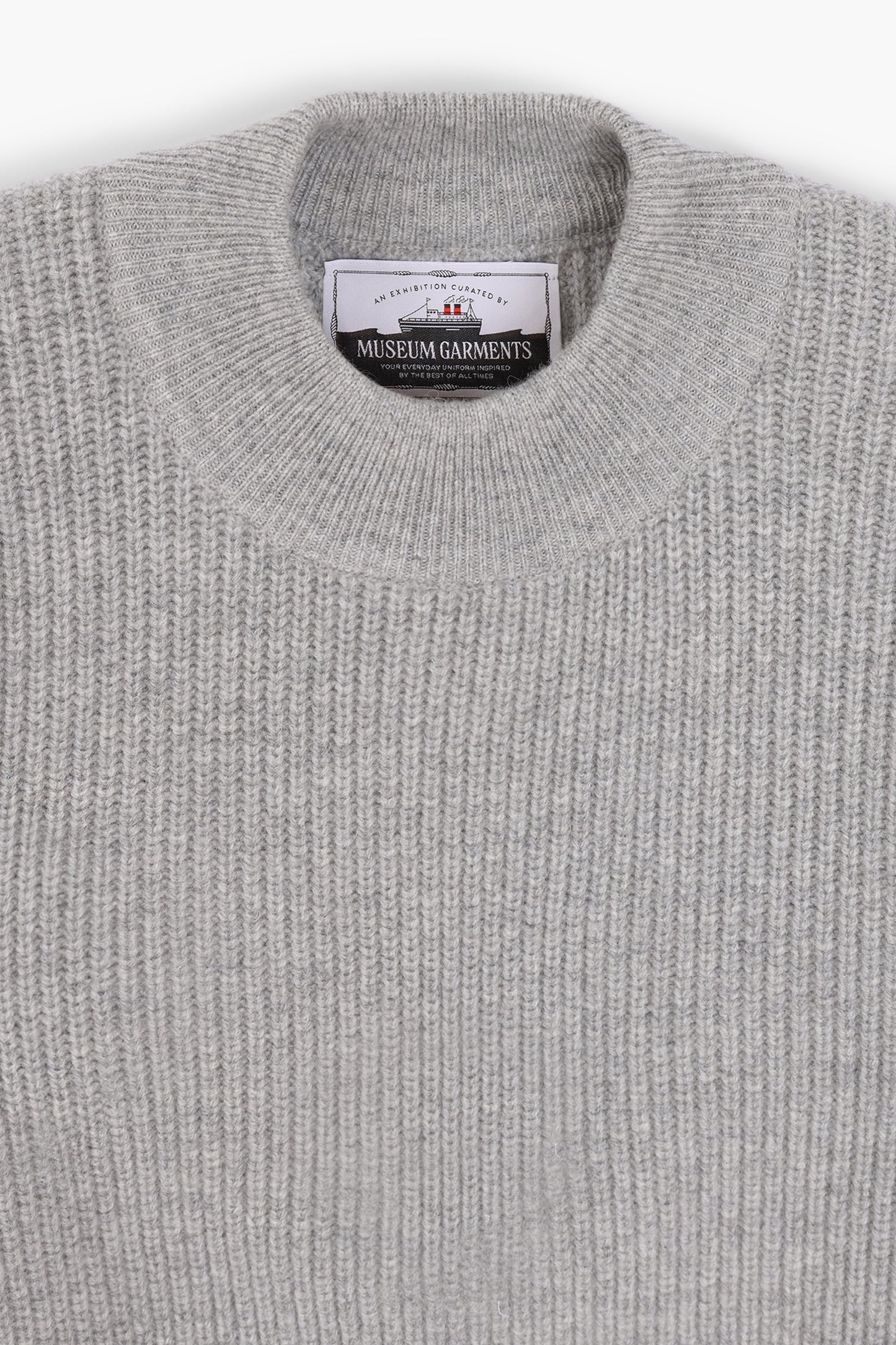 Deck Sweater en laine d'agneau - Gris