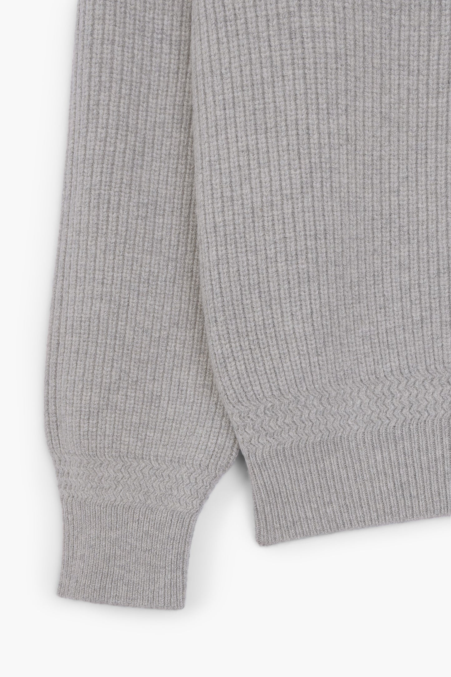 Deck Sweater en laine d'agneau - Gris