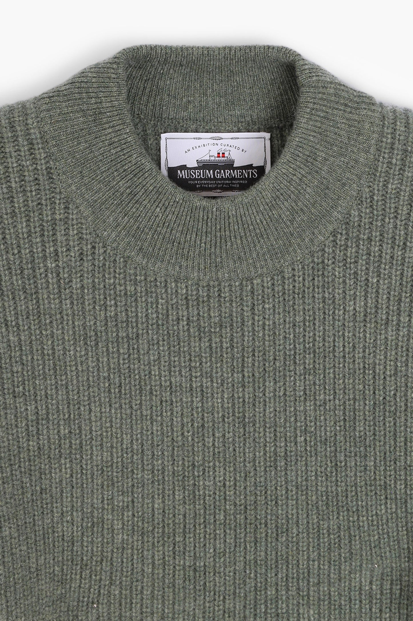 Lambswool Deck Sweater - Sage