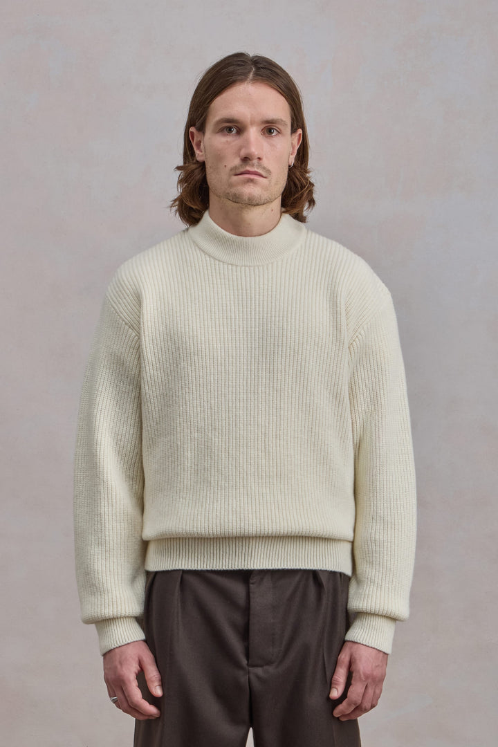 Deck Sweater - Laine d'agneau Natural