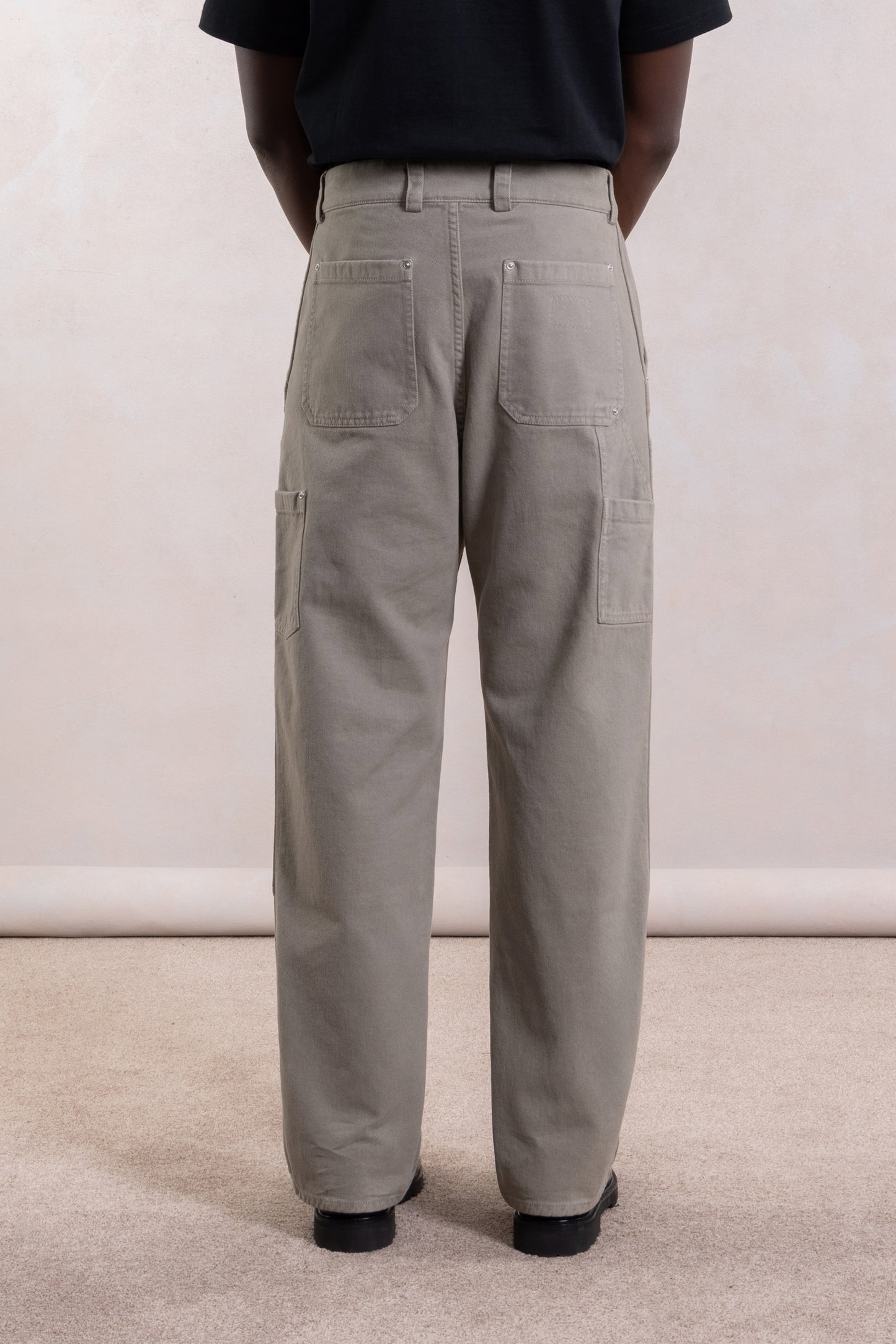 Soft Double Knee Pant - Twill de coton 'Peached' Sauge