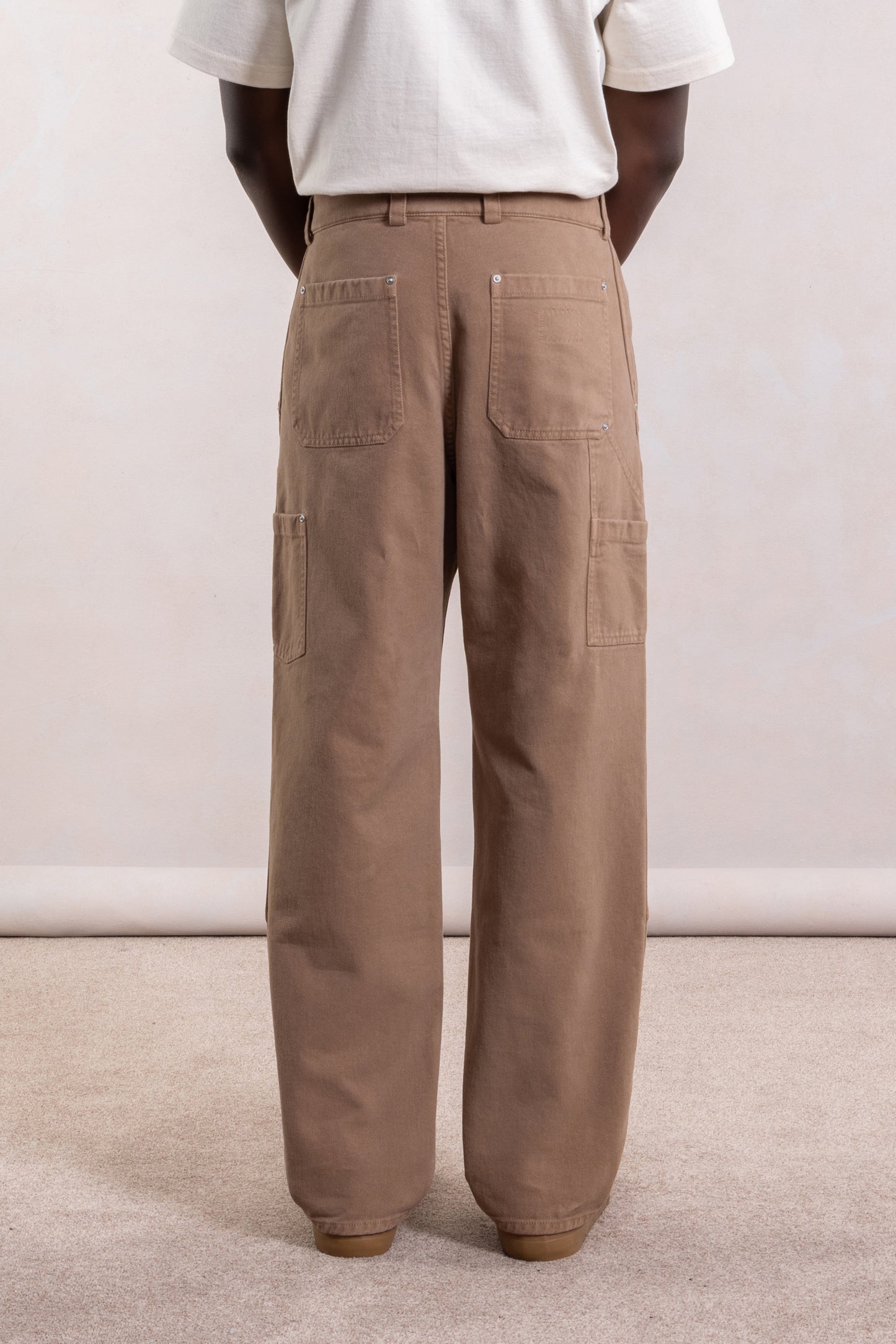 Soft Double Knee Pant - Twill de coton 'Peached' Tobacco