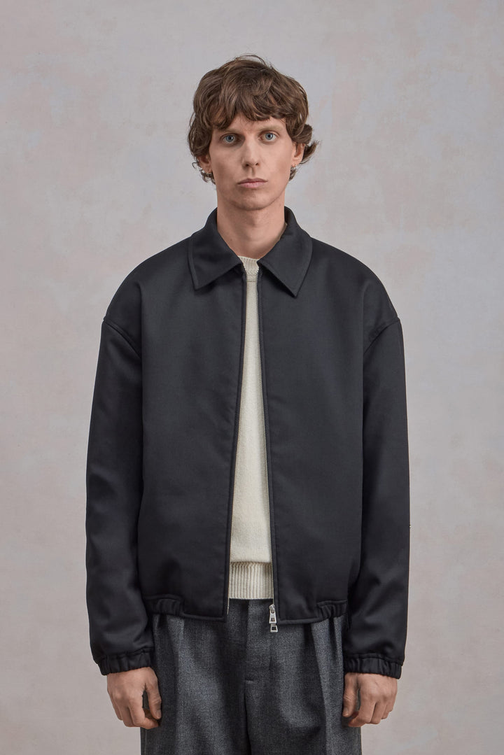 Exhibition Jacket - Gabardine de laine Noir