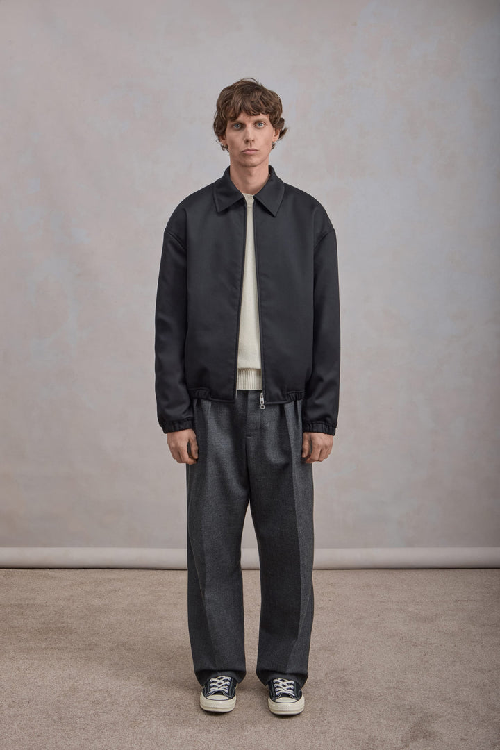 Exhibition Jacket - Gabardine de laine Noir