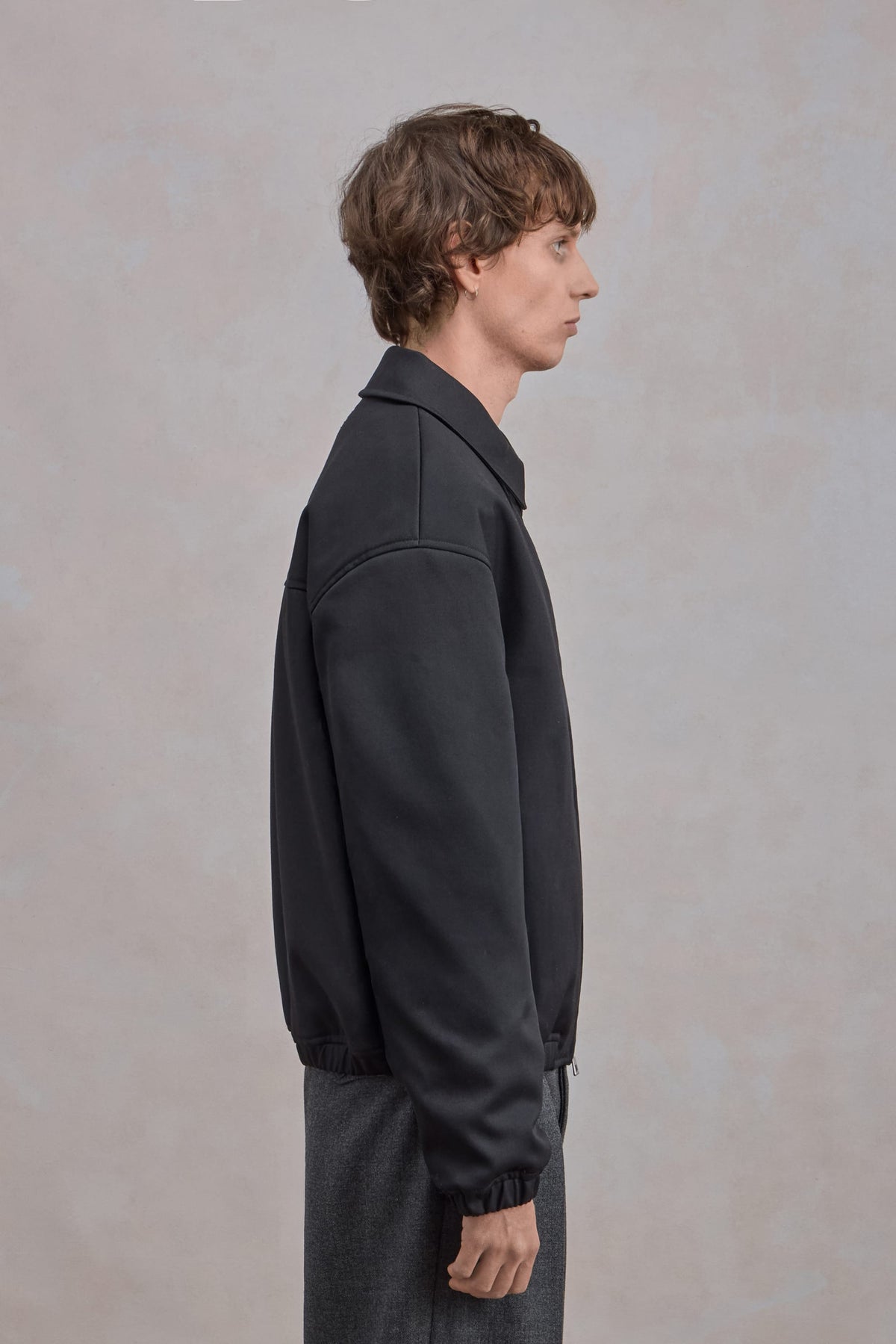 Exhibition Jacket - Wool gabardine Black
