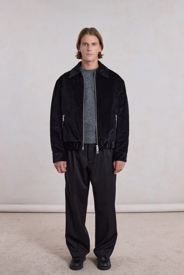 Exhibition Padded Jacket - Velours côtelé Noir