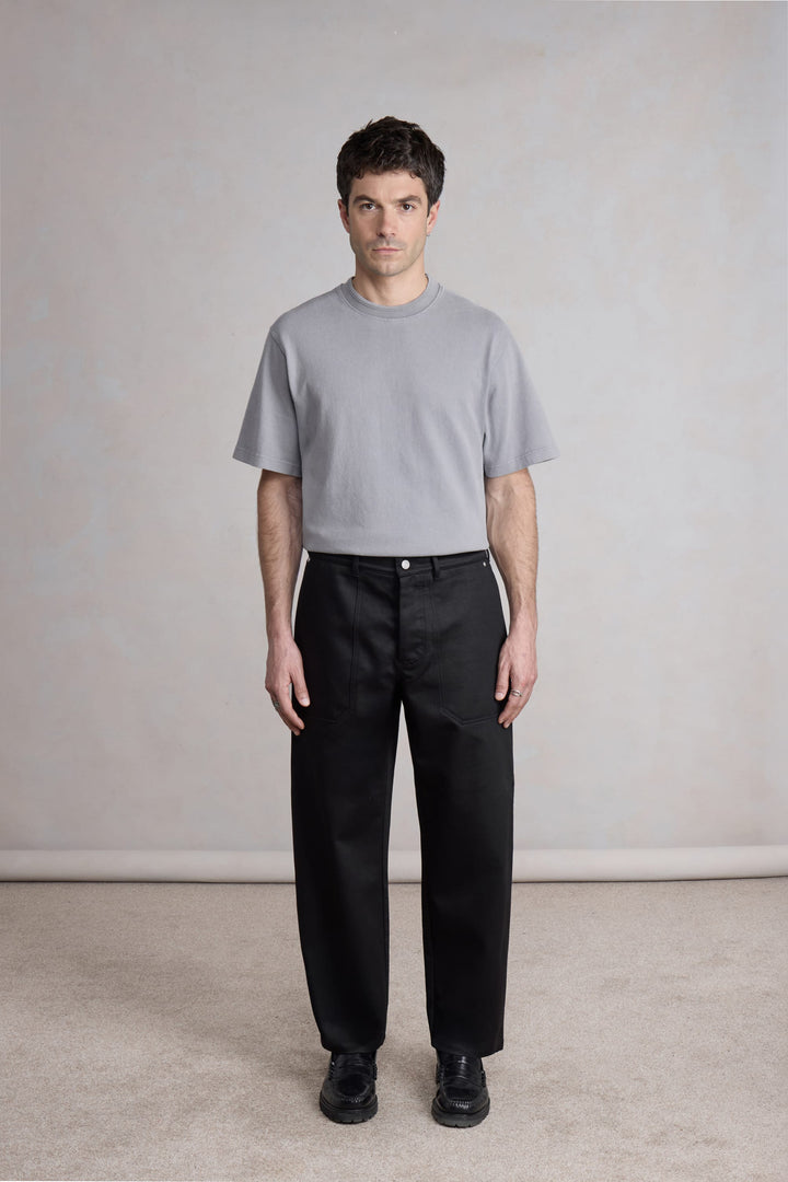 Fatigue Pants - Satin de coton Noir