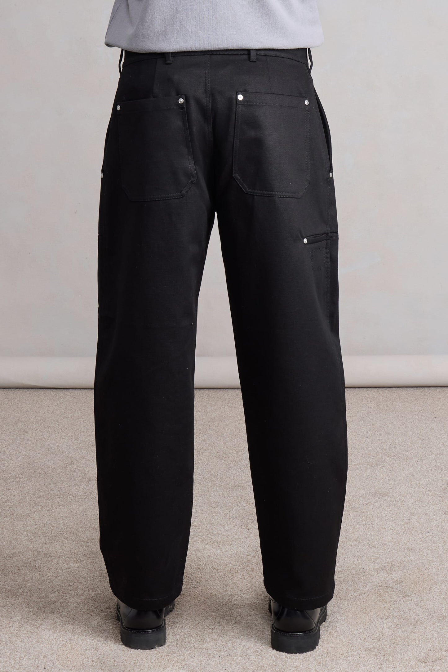 Fatigue Pants - Satin de coton Noir